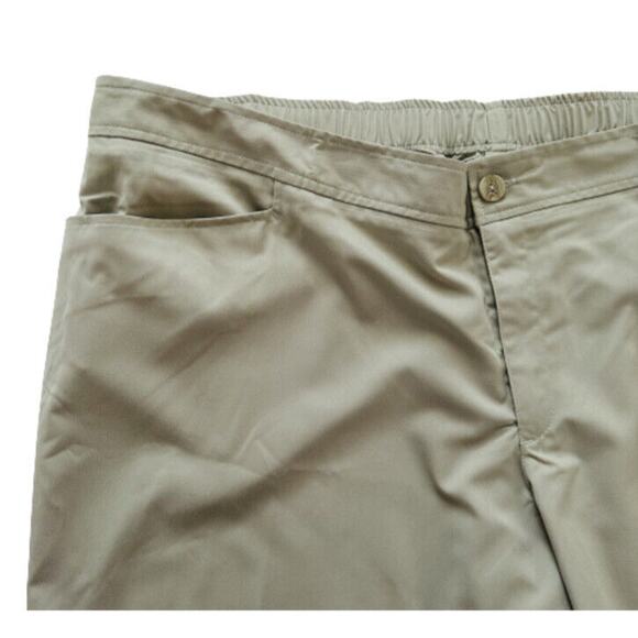 Verite by Barco Pants Woman Tan Celadon Flat Front Arcflex Plus Size 4X NEW - Picture 9 of 12